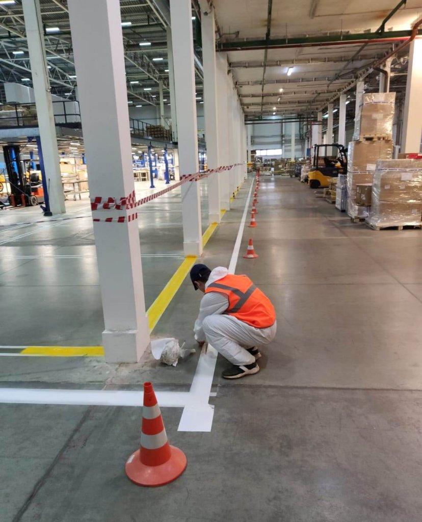 Белая краска для разметки