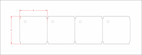 Бирка ТТ маркировочная термостойкая, 76*76мм, 500 в рул, вт76, 21110